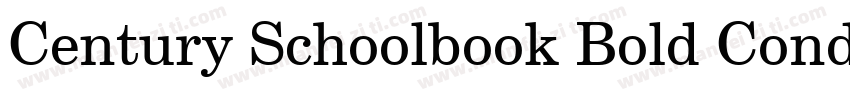 Century Schoolbook Bold Condensed BT字体转换